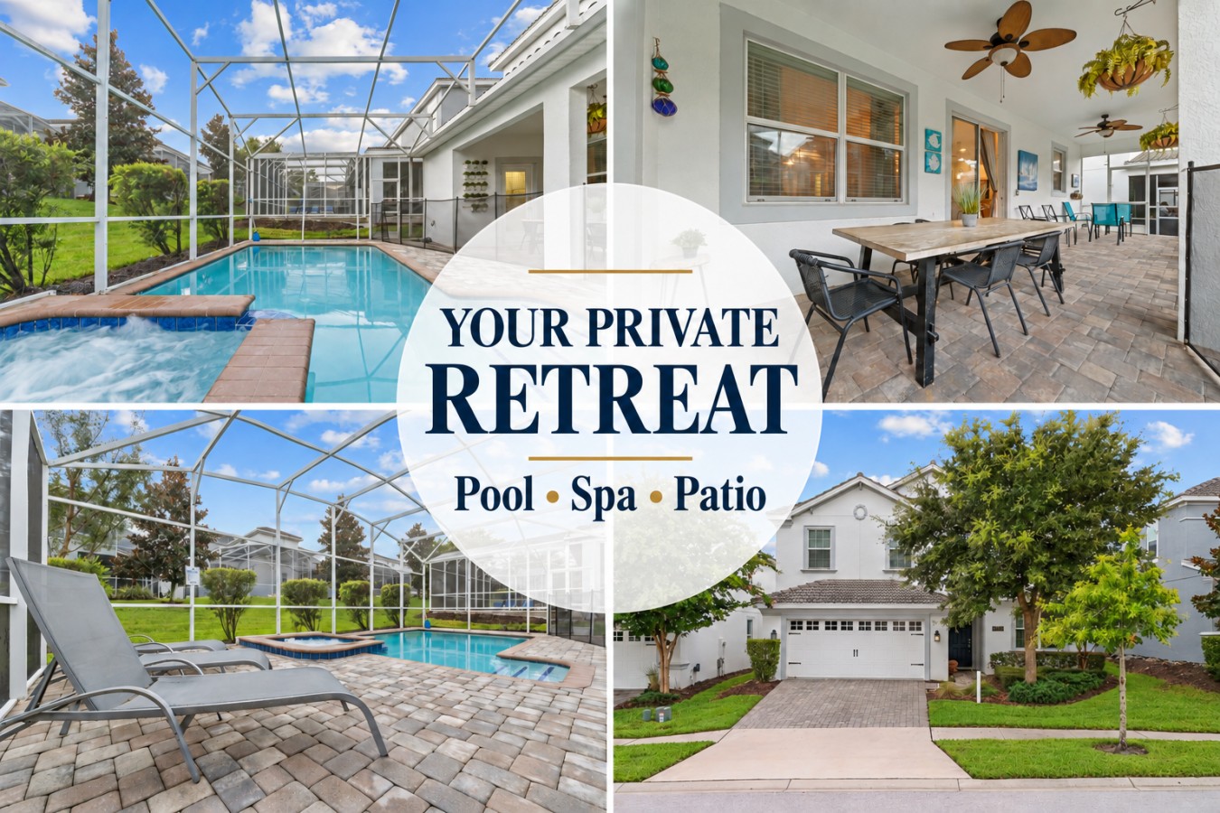 Photo 5: Pool, spa and patio - FL "Storybook Retreat at ChampionsGate"